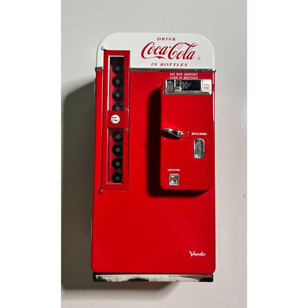 Coca Cola Vintage Wending Machine Toy Metal Heavy 1994 Not Working DE09
